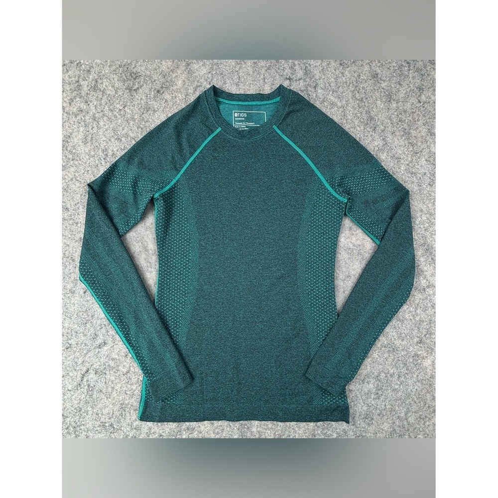 FIGS | Salta Seamless Long Sleeve Underscrub | Teal | Women's Size XS